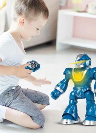 Інтерактивний танцювальний робот dancing robot на пульті управління blue