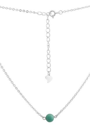 Серебряное колье с бирюзой (400-450мм размер) 2146872