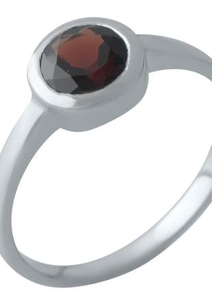 Серебряное кольцо с натуральным гранатом 1.017ct (17см размер) 1133354