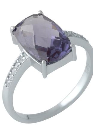 Серебряное кольцо с александритом 5.318ct (17см размер) 1131985