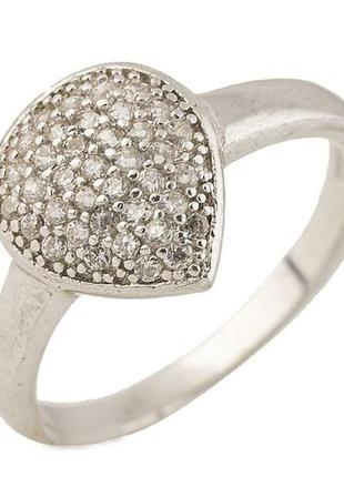 Серебряное кольцо с фианитами (0486574)