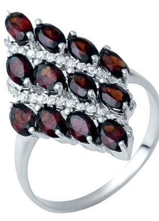 Серебряное кольцо с гранатом 3.977ct (18см размер) 1937990