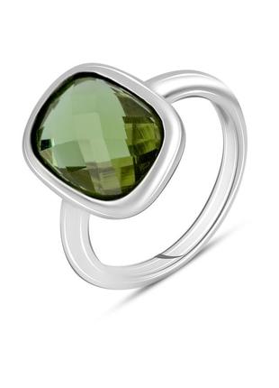 Серебряное кольцо с султанит султанитом (17.5см размер) 1948491