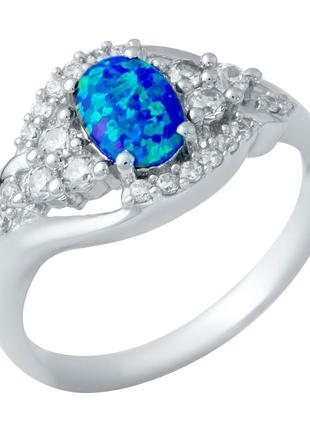 Серебряное кольцо с опалом (18см размер) 1948347