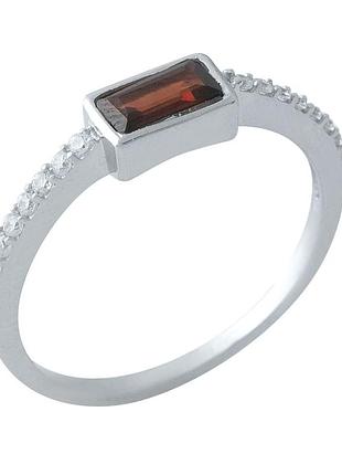 Серебряное кольцо с натуральным гранатом 0.803ct (17/18 см размеры) 1972229