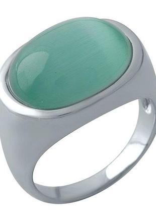 Срібне кільце з котячим оком (18 см розмір) 1974148