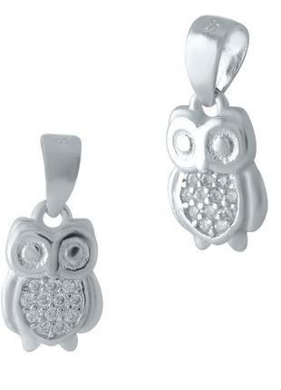 Срібна підвіска з фіанітами (1974858)