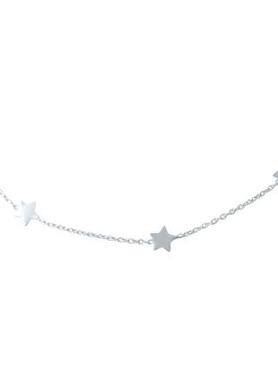 Серебряное колье без камней (400-450мм размер) 1936016