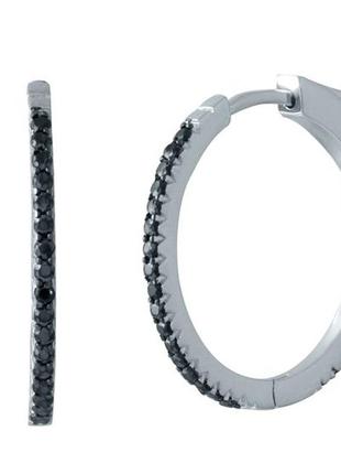 Серебряные серьги с фианитами (1998281)