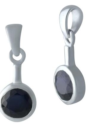 Серебряная подвеска с сапфиром 1.081ct (2008989)