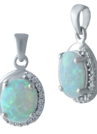 Серебряная подвеска с опалом 1.06ct (2011965)