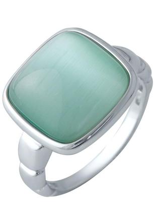 Срібне кільце з котячим оком 5.69ct (17/17.5 см розміри) 2015581