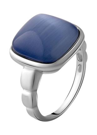 Серебряное кольцо с кошачьим глазом 5.69ct (17см размер) 2015147