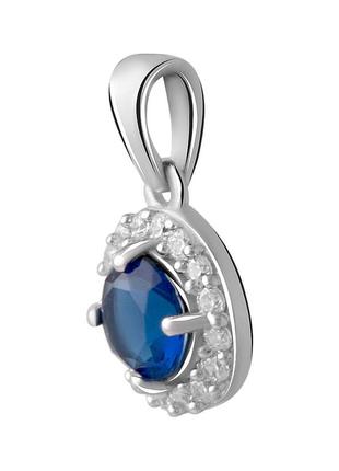 Серебряная подвеска с сапфиром nano 0.617ct (2017813)