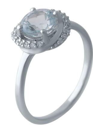 Серебряное кольцо с натуральным топазом 1.708ct (17.5см размер) 2028383