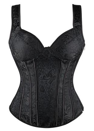 Жаккардовый корсет с вышивкой 3xl р