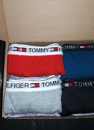 Чоловічі боксерки tommy hilfiger чоловічий набір трусів 4 шт.