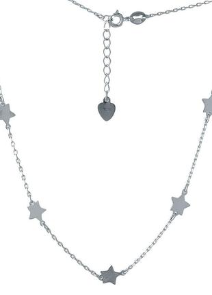 Серебряное колье без камней (400-450мм размер) 2005773