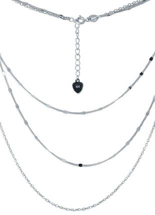 Серебряное колье без камней (500мм размер) 2005650