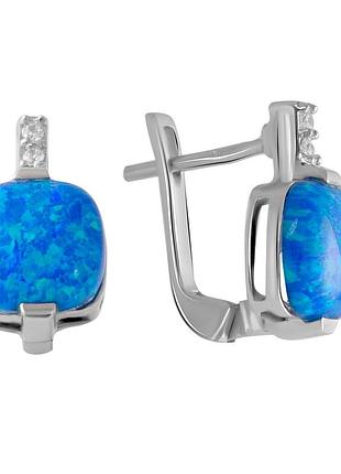 Серебряные серьги с опалом 2.658ct (2050728)