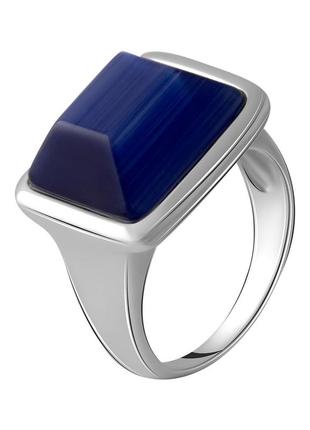 Серебряное кольцо с кошачьим глазом (17.5см размер) 2053781