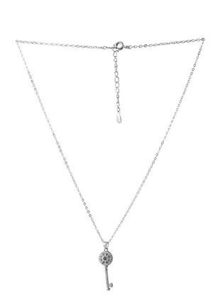 Срібне кольє з фіанітами (350-400/400-450 мм розміри) 2064008