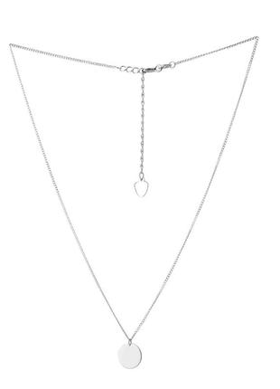 Серебряное колье без камней (500мм размер) 2066705