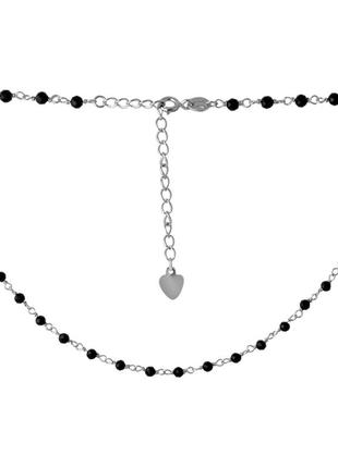 Серебряное колье с натуральным шпинелью (400-450мм размер) 2069379