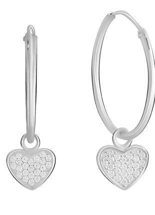 Серебряные серьги с (2073772)