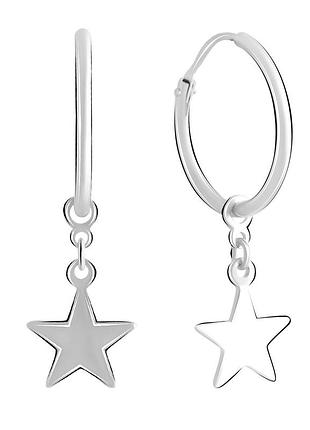 Серебряные серьги без камней (2073758)