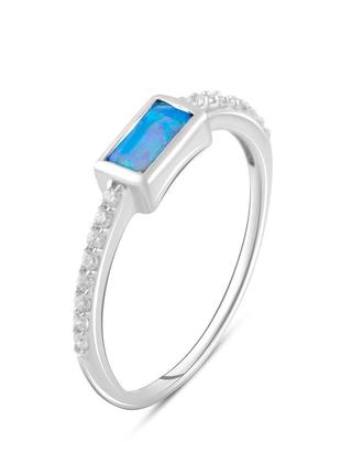 Серебряное кольцо с опалом 0.432ct (18см размер) 2090304
