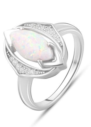 Серебряное кольцо с опалом 0.635ct (19см размер) 2097112