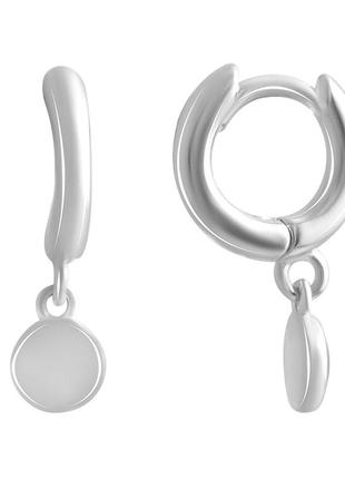 Серебряные серьги с емаллю (2138693)