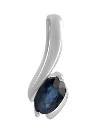 Серебряная подвеска с сапфиром 0.65ct (2140085)