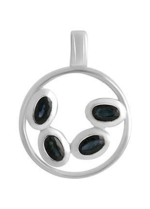 Серебряная подвеска с сапфиром 0.188ct (2140078)