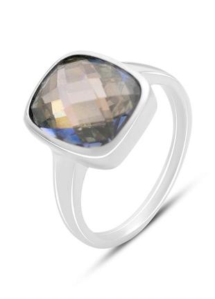 Серебряное кольцо с мистик топазом 8.181ct (17.5см размер) 2151227