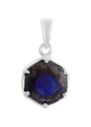 Серебряная подвеска с сапфиром 4.453ct (2157649)