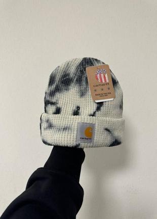 Шапка мужская черная белая осенняя весенняя зимняя carhartt