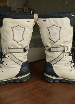 Женские ботинки womens timberland stratton 3626r beige waterproof pull on tall winter snow boots