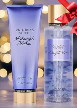 Подарунковий набір victoria's secret midnight bloom fragrance mist + lotion