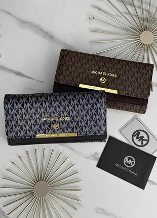 Женский кошелек michael kors большой двойной