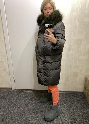Пуховик манго