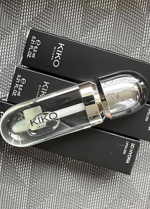 Прозорий блиск kiko milano 3d hydra lipgloss