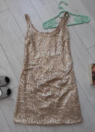 Нарядна сукня в паєтках anja gockel, р. s