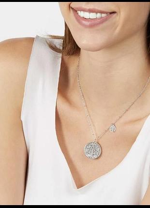 Колье "дерево жизни" lady shine steel round forzatina mesh 45 + 5 см