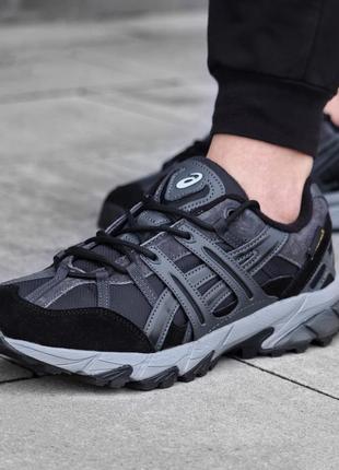 Чоловічі сірі зимові кросівки asics gel sonoma gore tex