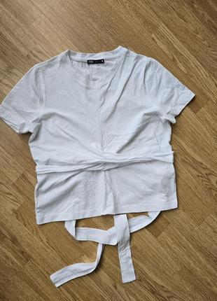 Zara футболка бавовняна