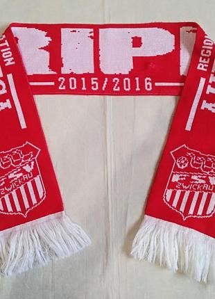 Цвекау fsv zwickau шарф фанатский роза