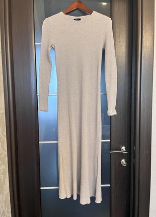 Платье миди massimo dutti