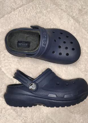 Crocs утеплённые сабо кроксы